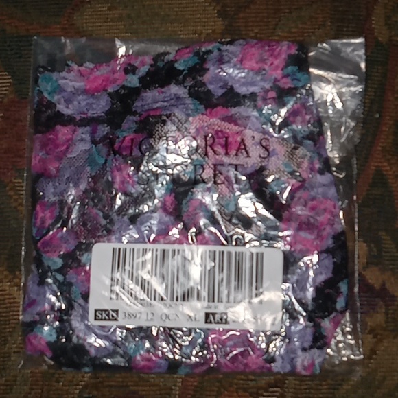 Victoria Secret-Multi-color Floral Lacie-Lace Cheeky Panty-XL - Picture 4 of 4